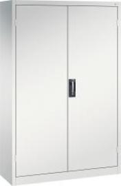 Schwerlastschrank m.TürenB1200xT400xH1950 mm RAL 7035, 4 Fachböden Tragkraft 110kg CP Produktbild