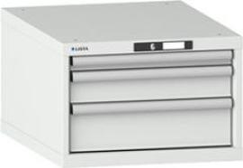 Unterschrank B564xT725xH383mm 27x36 E RAL 7035 3 Schubladen Produktbild