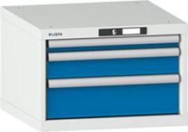 Unterschrank B564xT725xH383mm 27x36 E RAL 7035/5012 3 Schubladen Produktbild