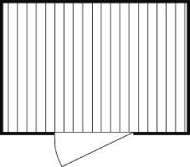 Materialcontainer 3.00 m lackiert montiert Produktbild