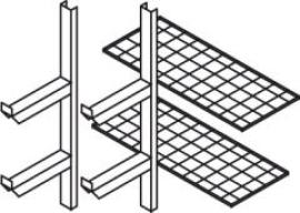 Gitterrostregal 2xRGS (8802), 2xGR (8805) Produktbild
