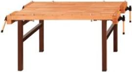 Anke Schreinerhobelbank B1500xT 1000xH850mm Plattenmaß B1500xT1000 mm4 Paar Steck-Spannbacken Produktbild
