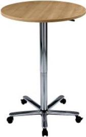 Säulentisch Buche/Chrom D800mm H720-1140mm Produktbild