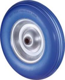 Rad pannensicher C91.400 400mm,Poly blau,Radk. Stahlf.,RL,Rillenprofil BS ROLLEN Produktbild