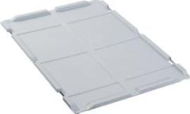 Scharnierdeckel, grau für Eurobox 600 Produktbild