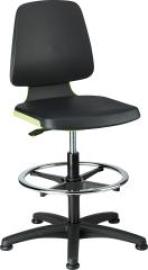 Bimos Arbeitsstuhl Labsit 3, PU grün Sitzhöhe 520-770 mm Produktbild