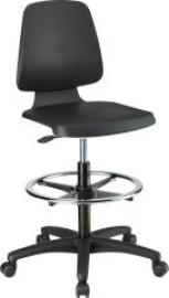 Bimos Arbeitsstuhl Labsit 4, PU weiß Sitzhöhe 560-810 mm Produktbild