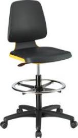 Bimos Arbeitsstuhl Labsit 4, PU orange Sitzhöhe 560-810 mm Produktbild