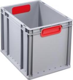 EuroBox 432,400x300x320mmGriffe geschl.,grau/rot Produktbild