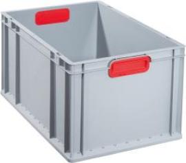 EuroBox 632,600x400x320mmGriffe geschl.,grau/rot Produktbild