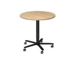 Stehtisch rund D800mm 720-1140 Eiche Gestell schwarz Produktbild