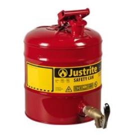 Sicherheitsdose mit Ablaufhahn, 19,0l rot, flammensperre D298xH429 mm Produktbild