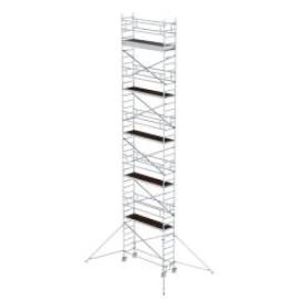 Rollgerüst m. Auslegern Plattform B2450xT750 mm Plattformhöhe 10,35 m Arbeitshöhe bis 12,35 m Produktbild