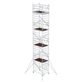 Alu-Klappgerüst Plattform B1800xT1350 mm Plattformhöhe 8,80 m Arbeitshöhe bis 10,80 m Produktbild