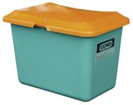 Streugutbehälter 100 l B890xT600xH340 mm ohne Entnahmeöffnung grün/orange Produktbild