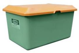 Streugutbehälter 400 l B1210xT820xH670 mm ohne Entnahmeöffnung grün/orange Produktbild