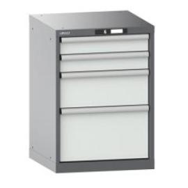 Unterschrank B564xT572xH800mm 27x27 E NCS6502-2/RAL70354 Schubladen Produktbild