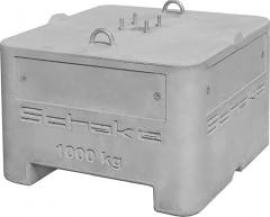 Beton-Aufstellvorrichtung1000 kg inkl 4KT Loch 60x60mm inkl 4 Gewindebolzen Produktbild