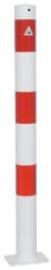 Absperrpfosten rot/weiß H900xD76 mm 2 Ösen zum Aufdübeln Produktbild