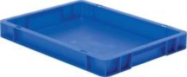 Transport-Stapelkasten B400xT300xH50 mm blau, geschlossen ohne Griffloch Produktbild