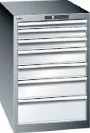 Schubladenschrank 27x36E B564xT725xH850mm RAL 7035 7 Schubladen 75kg LISTA Produktbild
