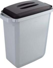 Wertstoffsammler 60l grauinkl. Deckel, schwarz Produktbild