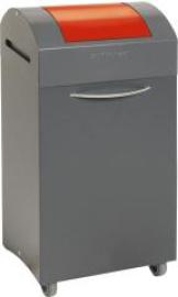 Wertstoffbeh. 60 l grau/rot, 830x380x320mm stumpf Produktbild