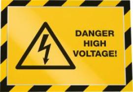 Magnetrahmen SECURITY A4 DURAFRAME gelb/schwarz Produktbild