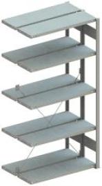 Doppel-Steckregal CLIP B1000xT2x300xH2000 mm Anbaufeld 2x5 Böden vzk Fachlast 150kg META Produktbild