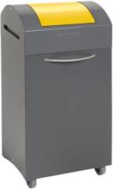 Wertstoffbeh. 60 l grau/gelb, 830x380x320mm stumpf Produktbild