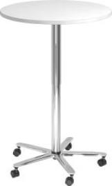 Säulentisch we-silb/chr. D800mm H720-1140mm Produktbild