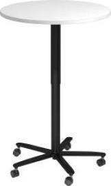 Säulentisch we-silb/sw D800mm H720-1140mm Produktbild