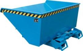 Kippbehälter 4A 900 l B1570xT1485xH865 mm RAL5012 Tragkraft 1000kg mit Abrollsystem Produktbild