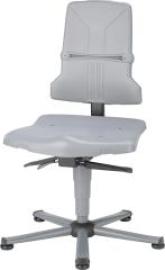 Bimos Arbeitsstuhl 9810-1000 Sintec 1 grau Sitzhöhe 430-580 mm mit Gleiter Produktbild