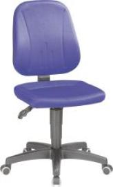 Bimos Arbeitsstuhl 9653-CI02 Unitec 2 Sitzhöhe 440-620 mm mit Rollen, Stoff blau Produktbild