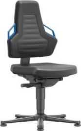 Bimos Arbeitsstuhl Nexxit 1 Griff blau Sitzhöhe 450-600 mm Integr. schw.,mit Gleiter Produktbild