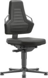 Bimos Arbeitsstuhl Nexxit 1 Griff grau Sitzhöhe 450-600 mm Kst. schwarz,mit Gleiter Produktbild