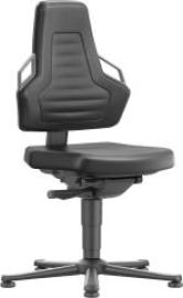 Bimos Arbeitsstuhl Nexxit 1 Griff grau Sitzhöhe 450-600 mm Supertec schw.,m. Gleiter Produktbild