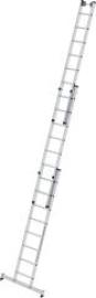 Alu-Mehrzweckleiter 3x8 Sprossen Leiterlänge 2,50 m Arbeitshöhe bis 6,90 m Produktbild