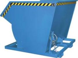 Kippbehälter BKM 2000 l B1560xT1810xH1480 mm RAL5012 Tragkraft 3000kg mit Abrollsystem Produktbild