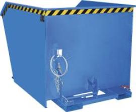 Spänebehälter SGU 1500 l 1280xT1640xH1090 mm RAL5012 Tragkraft 1500kg mit Lochblechboden Produktbild