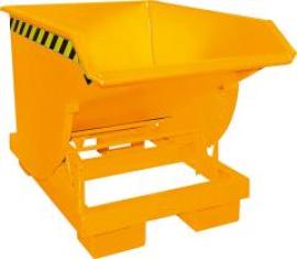 Kippbehälter BKM 500 l B820xT1550xH1045 mm RAL2000 Tragkraft 2500kg mit Abrollsystem Produktbild