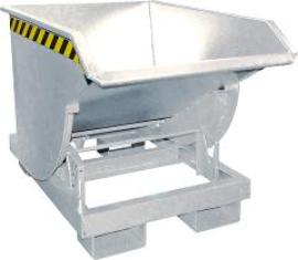 Kippbehälter BKM 500 l B820xT1550xH1045 mm vzk Tragkraft 2500kg mit Abrollsystem Produktbild