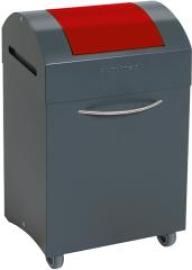 Wertstoffbeh. 45 l grau/rot, 685x380x320mm stumpf Produktbild