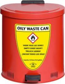 Sammelbehälter 35 l,Stahl,rot Produktbild