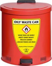 Sammelbehälter 50 l,Stahl,rot Produktbild