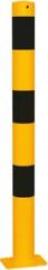 Absperrpfosten gelb/schw H900xD89 mm ortsfest zum Aufdübeln Produktbild