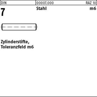 DIN 7 Stahl 2,5 m6 x 12 S Produktbild img1 L
