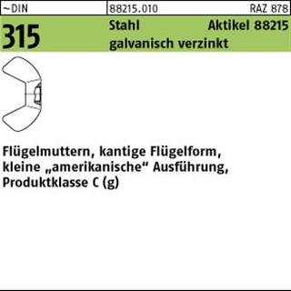 ART 88215 Flügelmu. kl. Form St. M 3 galv. verzinkt gal Zn S Produktbild img1 L