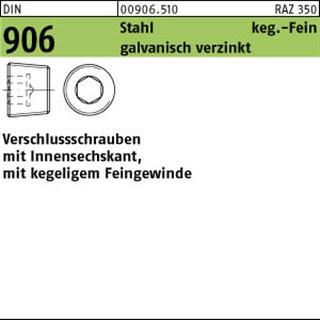 DIN 906 Stahl M 8 x 1 galv. verzinkt gal Zn S Produktbild img1 L